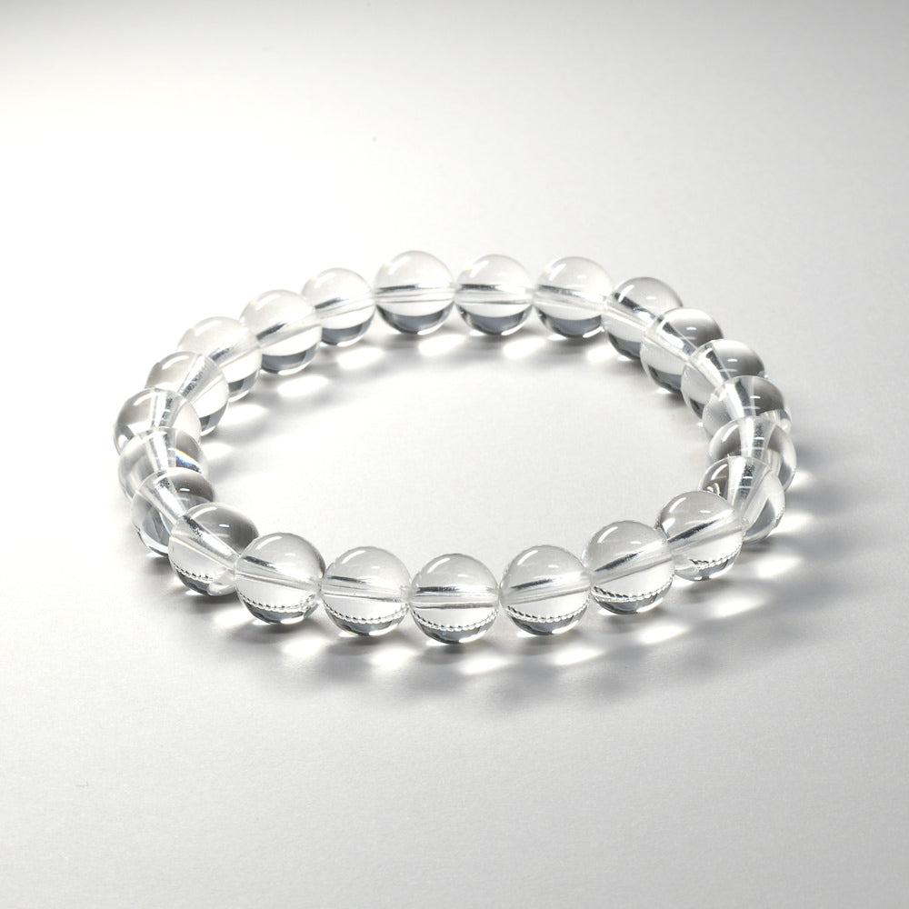 [高品質] 天然水晶 ブレスレット 8mm【一点物】#SG179