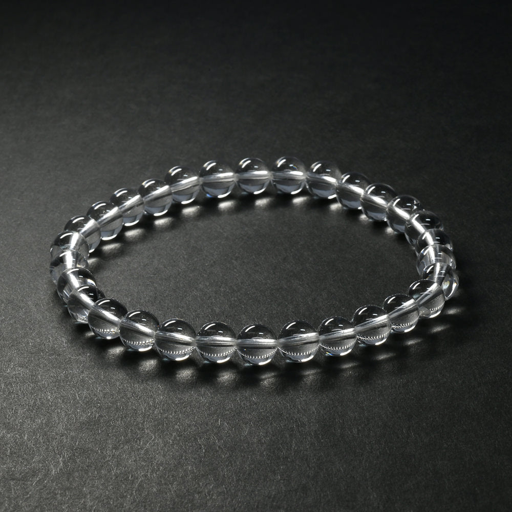 [高品質] 天然水晶 ブレスレット 6mm【一点物】#SG182