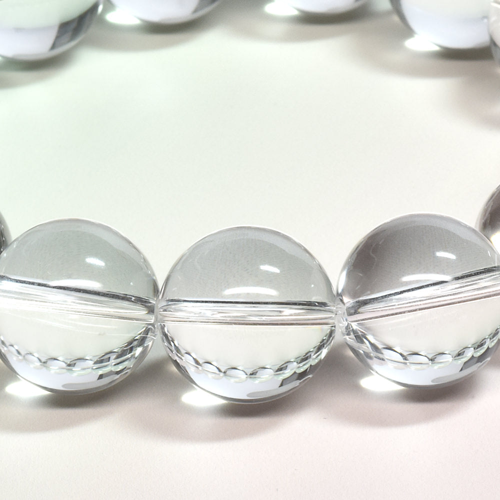 天然水晶（山梨研磨） ブレスレット 14mm #SG204 - premium stone gallery