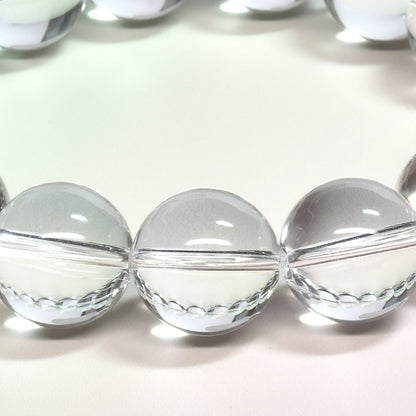 天然水晶（山梨研磨） ブレスレット 14mm #SG204 - premium stone gallery