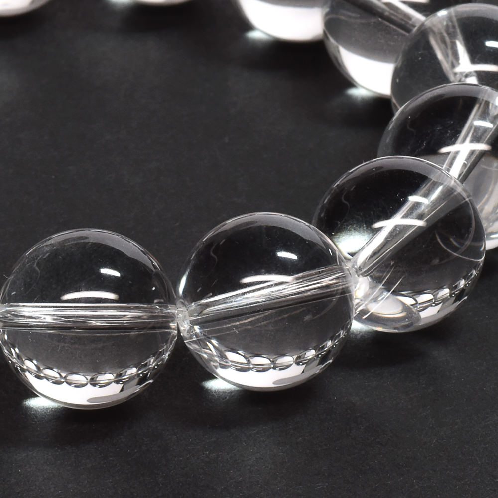 天然水晶（山梨研磨） ブレスレット 14mm #SG204 - premium stone gallery