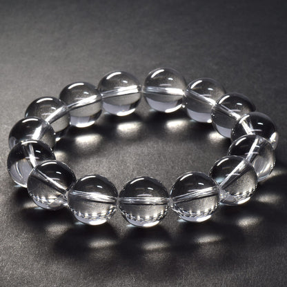 天然水晶（山梨研磨） ブレスレット 14mm #SG204 - premium stone gallery