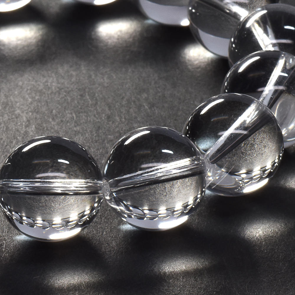 天然水晶（山梨研磨） ブレスレット 14mm #SG204 - premium stone gallery