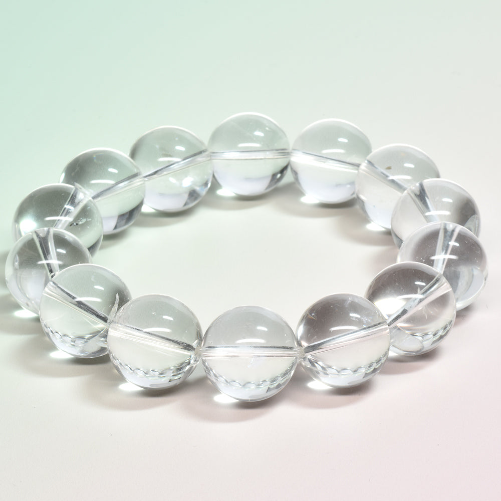 天然水晶（山梨研磨） ブレスレット 16mm #SG205 - premium stone gallery
