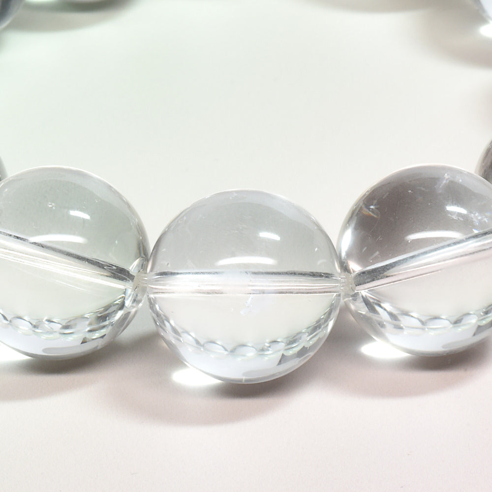 天然水晶（山梨研磨） ブレスレット 16mm #SG205 - premium stone gallery