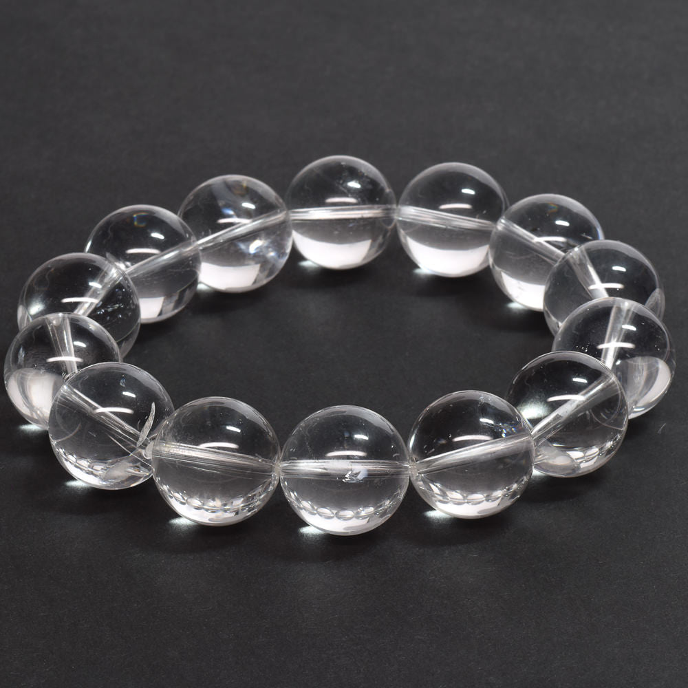 天然水晶（山梨研磨） ブレスレット 16mm #SG205 - premium stone gallery