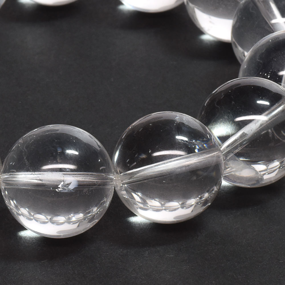 天然水晶（山梨研磨） ブレスレット 16mm #SG205 - premium stone gallery