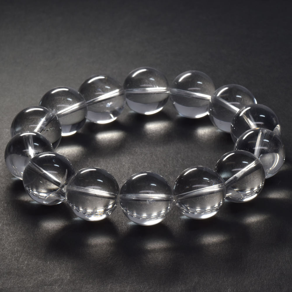天然水晶（山梨研磨） ブレスレット 16mm #SG205 - premium stone gallery