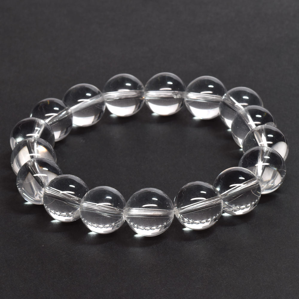 天然水晶（山梨研磨） ブレスレット 12.5-13mm #SG206 - premium stone gallery
