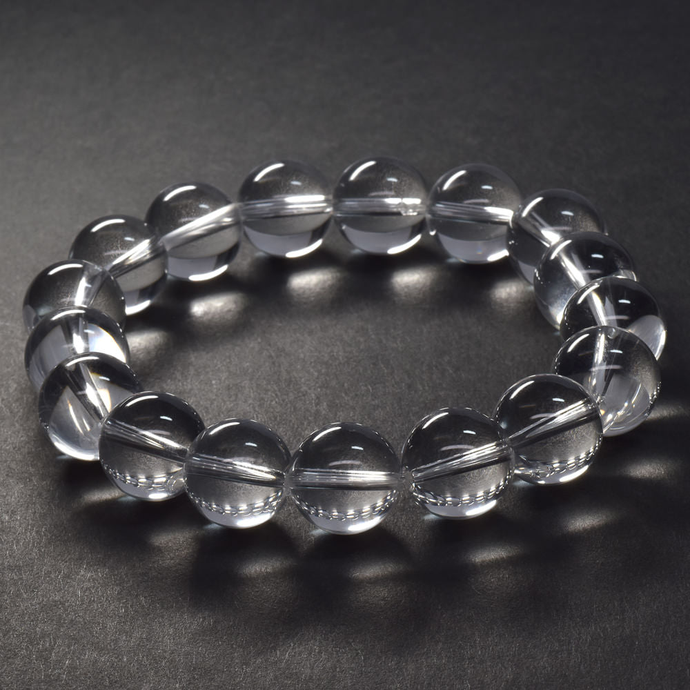 天然水晶（山梨研磨） ブレスレット 12.5-13mm #SG206 - premium stone gallery