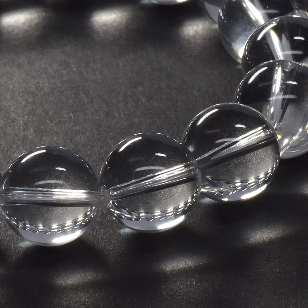 天然水晶（山梨研磨） ブレスレット 12.5-13mm #SG206 - premium stone gallery