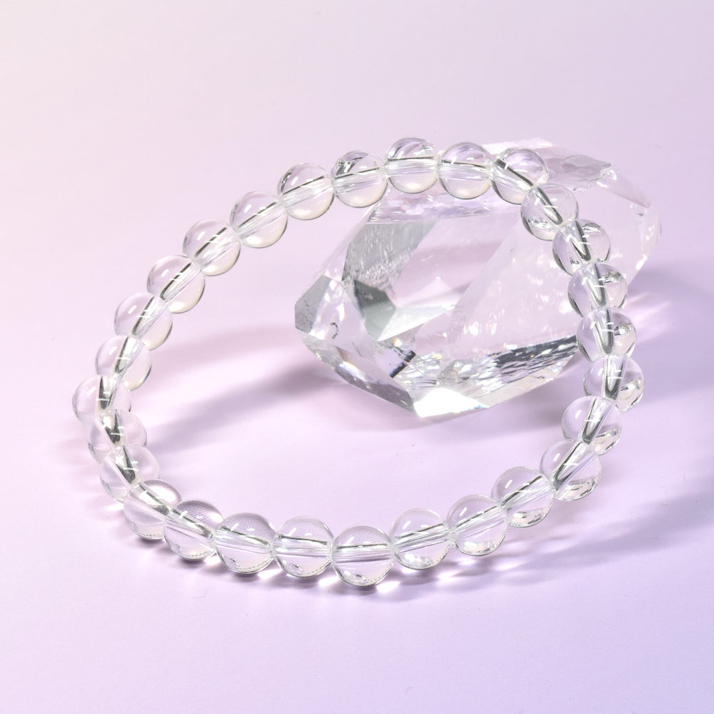 天然水晶（山梨研磨） ブレスレット 6mm #SG208 - premium stone gallery