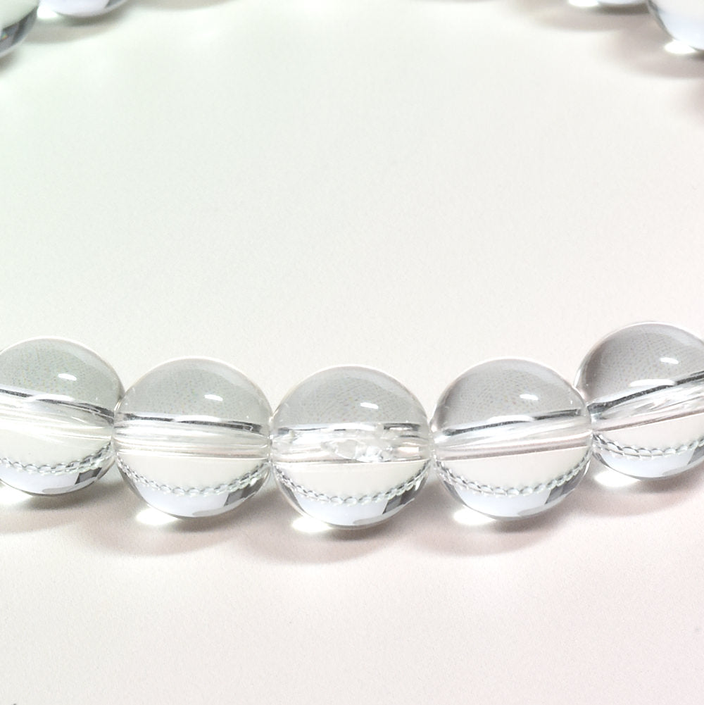 天然水晶（山梨研磨） ブレスレット 8mm #SG209 - premium stone gallery