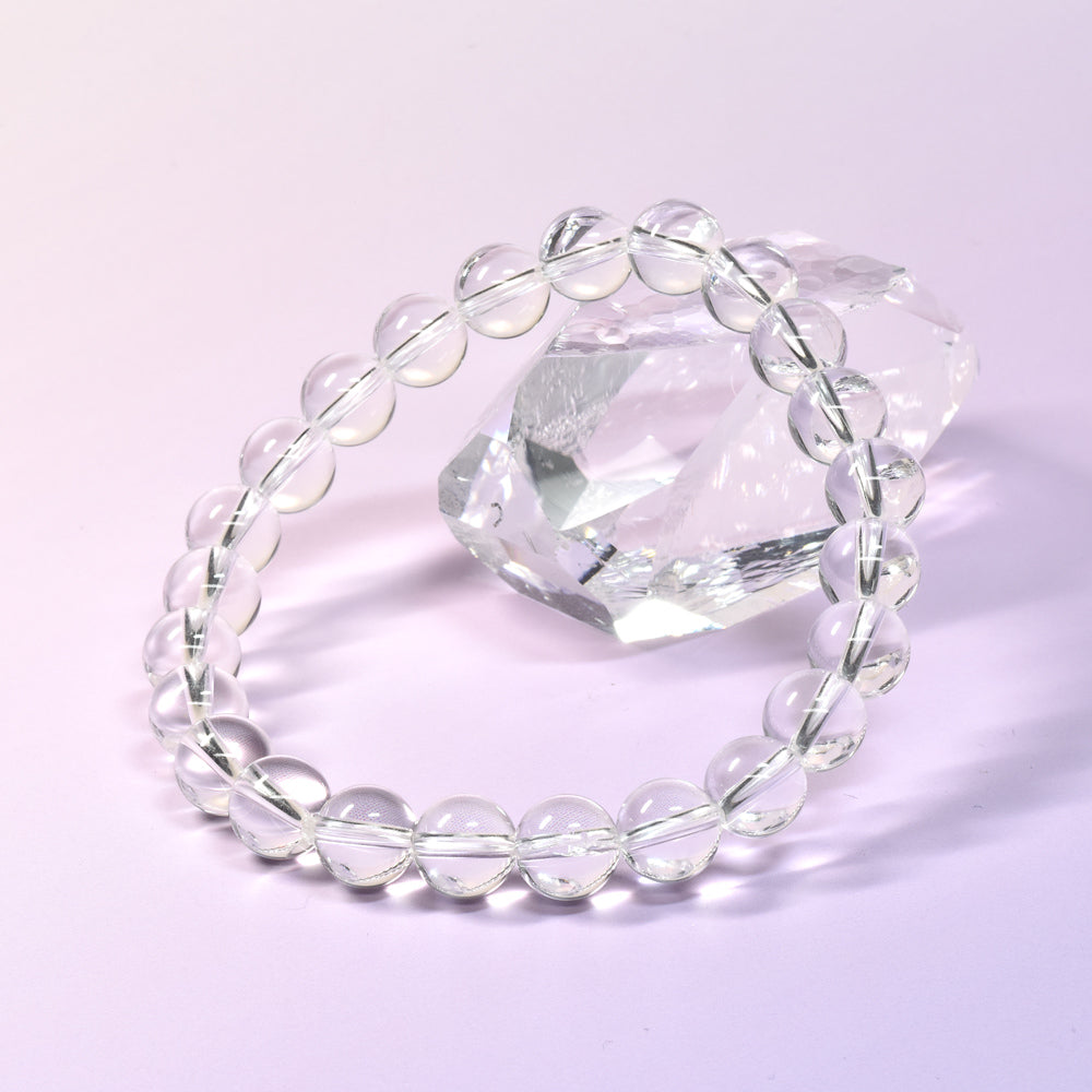 天然水晶（山梨研磨） ブレスレット 8mm #SG209 - premium stone gallery