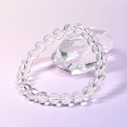 天然水晶（山梨研磨） ブレスレット 8mm #SG209 - premium stone gallery