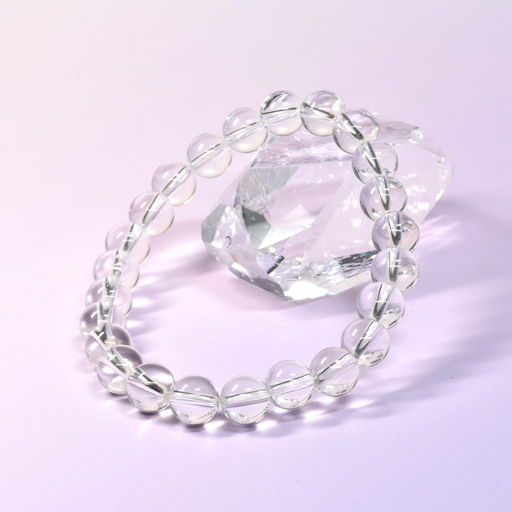 天然水晶（山梨研磨） ブレスレット 8mm #SG210 - premium stone gallery