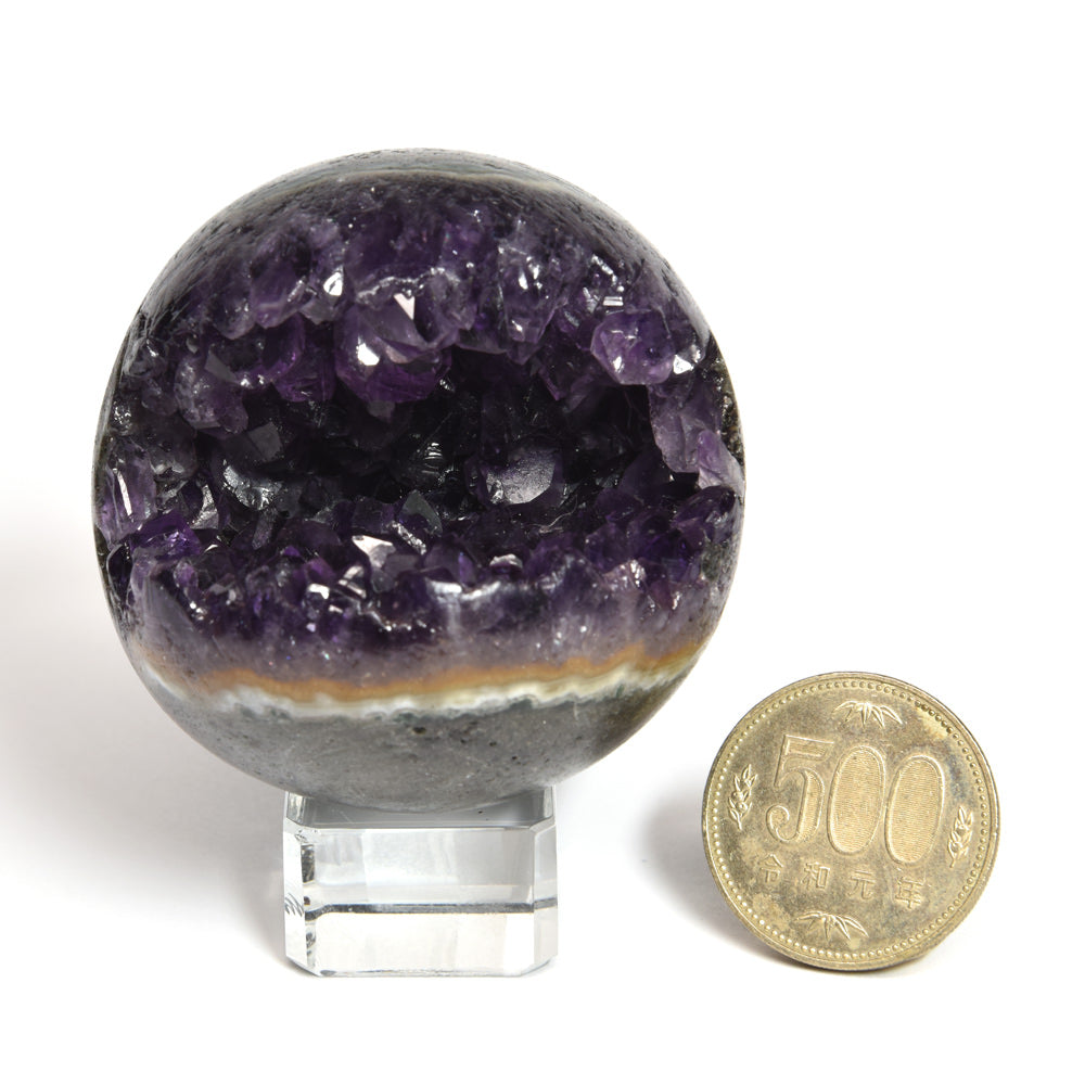 笑口アメジスト 置物 57.6x56.8x54mm #SH001 - premium stone gallery