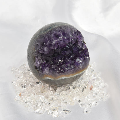 笑口アメジスト 置物 57.6x56.8x54mm #SH001 - premium stone gallery