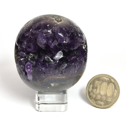 笑口アメジスト 置物 59.8x55.6x56mm #SH002 - premium stone gallery