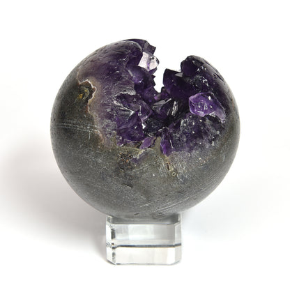 笑口アメジスト 置物 59.8x55.6x56mm #SH002 - premium stone gallery