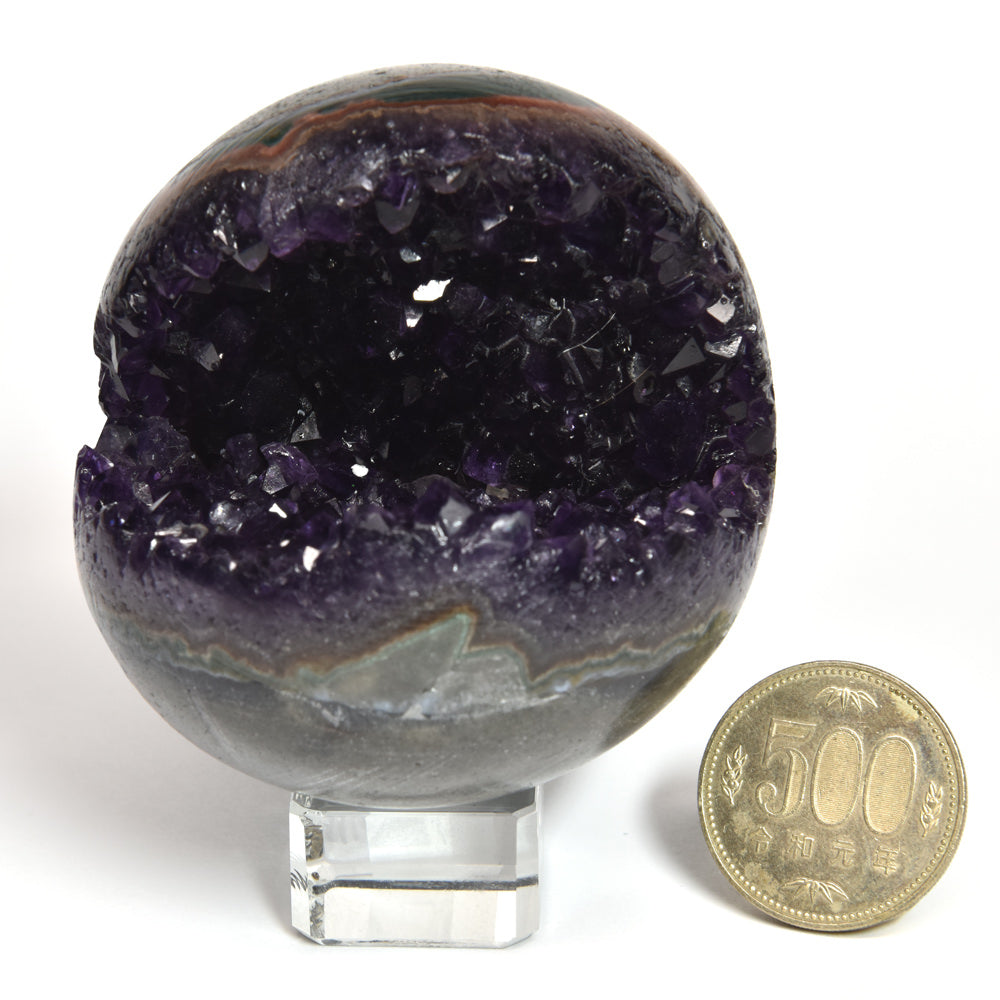 笑口アメジスト 置物 70x66.8x64mm #SH003 - premium stone gallery