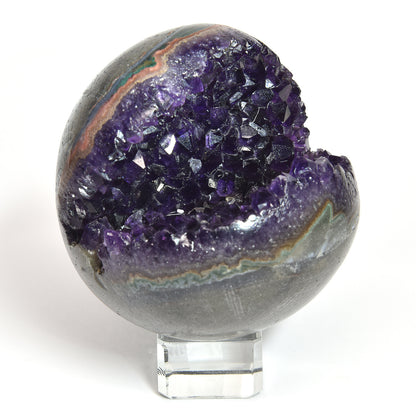 笑口アメジスト 置物 70x66.8x64mm #SH003 - premium stone gallery