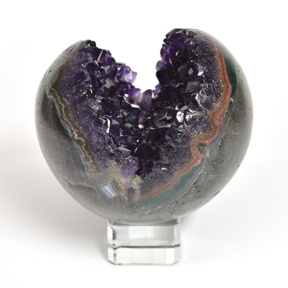 笑口アメジスト 置物 70x66.8x64mm #SH003 - premium stone gallery
