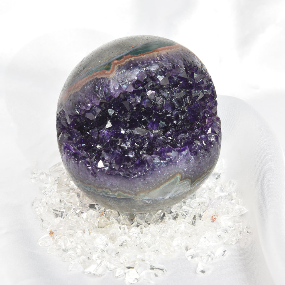 笑口アメジスト 置物 70x66.8x64mm #SH003 - premium stone gallery