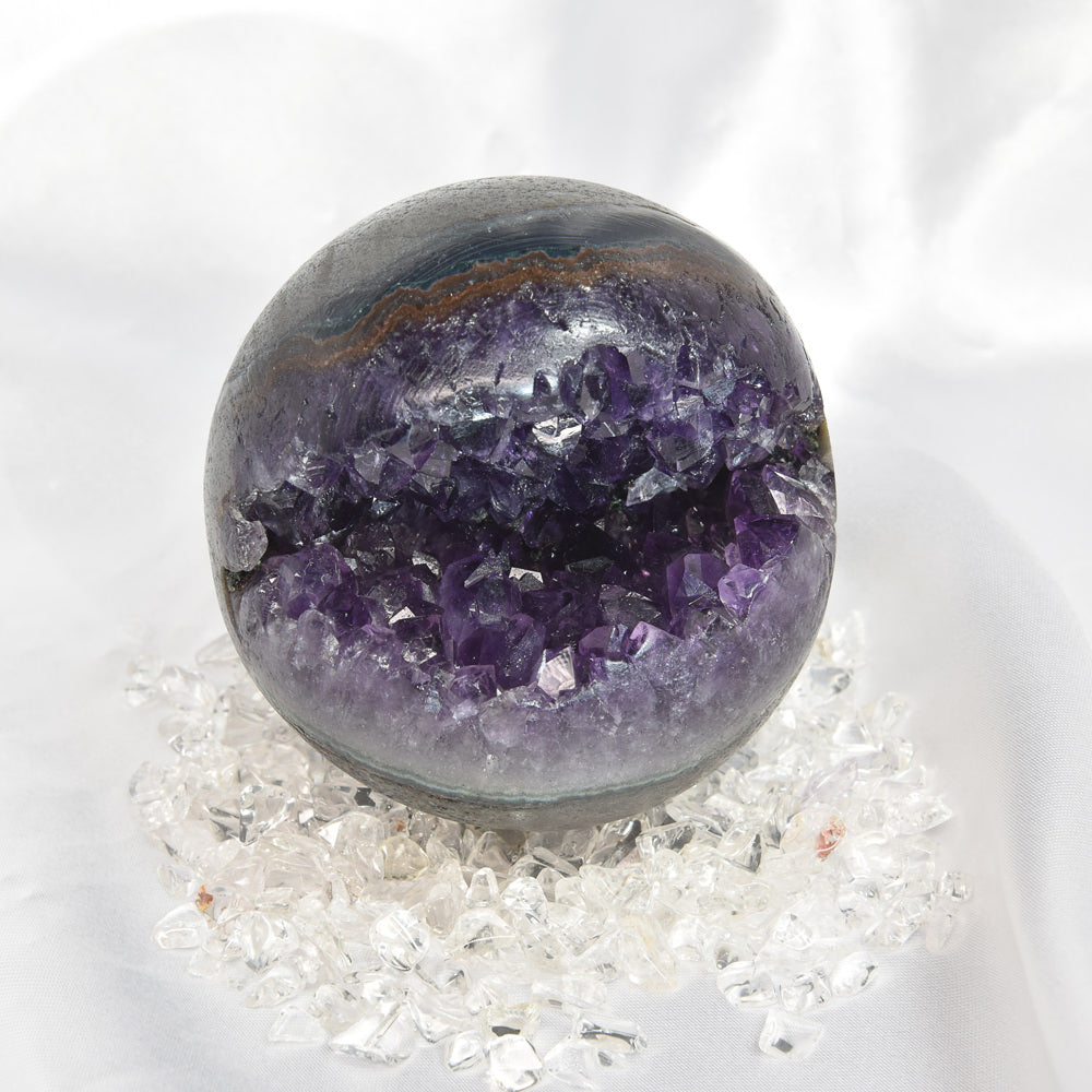笑口アメジスト 置物 68x66x62mm #SH004 - premium stone gallery