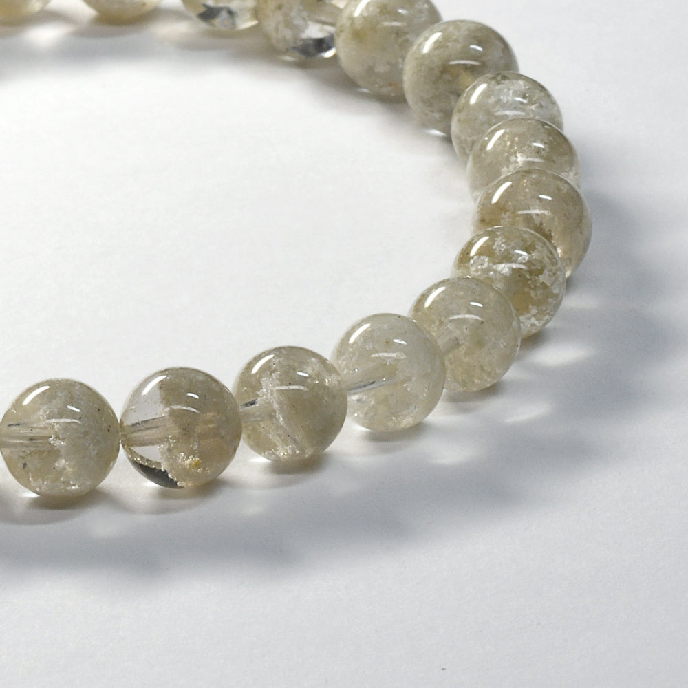 [限定販売] ホワイトガーデンクォーツ ブレスレット 6.5-7mm #SH019
