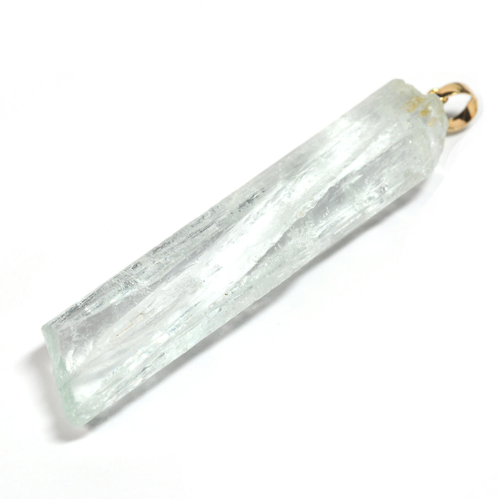 アクアマリン 原石 ペンダントトップ 50x10x8.8mm #SH046