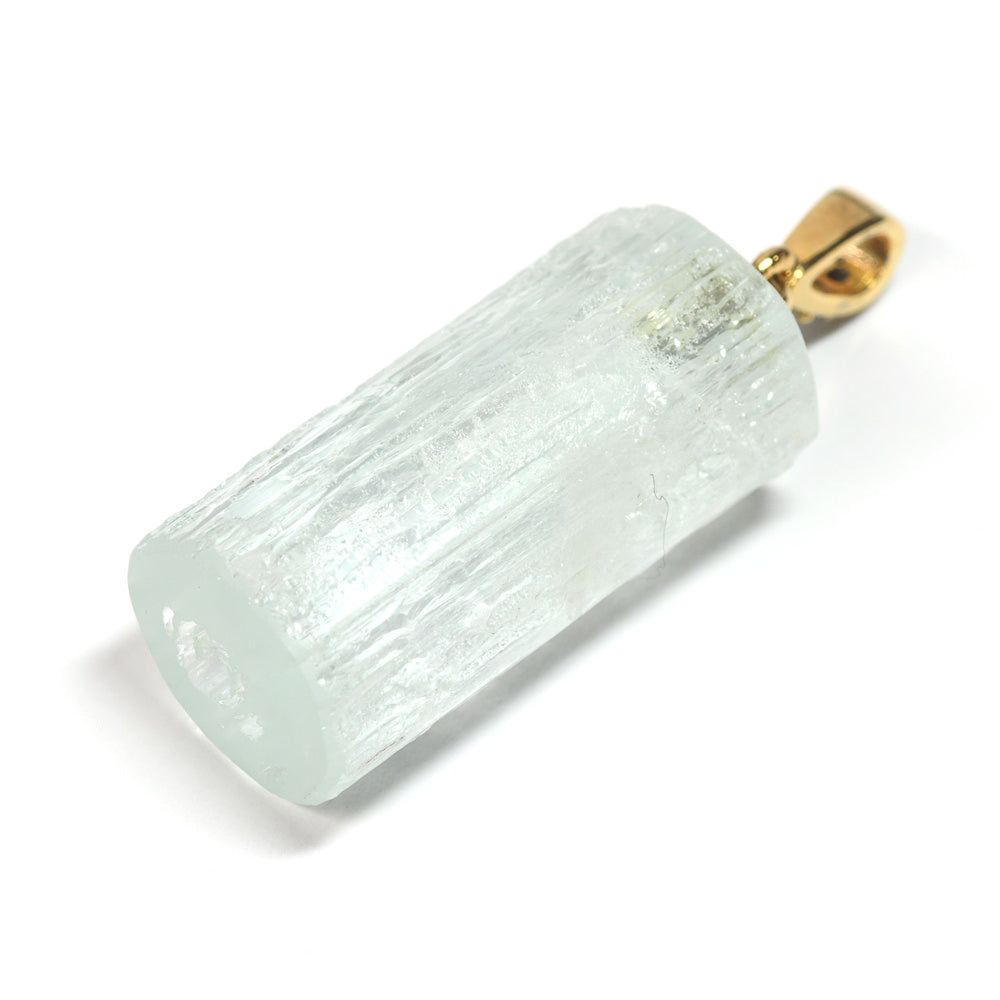 アクアマリン 原石 ペンダントトップ 35.5x12.2x11.7mm #SH048