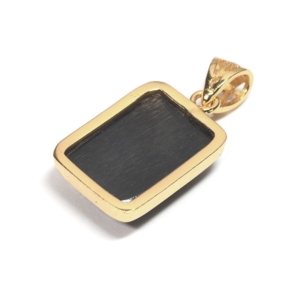 ブラックサンストーン ペンダントトップ 23.5x11.8x5mm #SH050