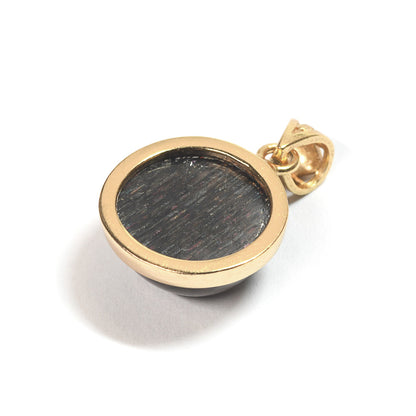 ブラックサンストーン ペンダントトップ 21.5x13.5x6mm #SH051