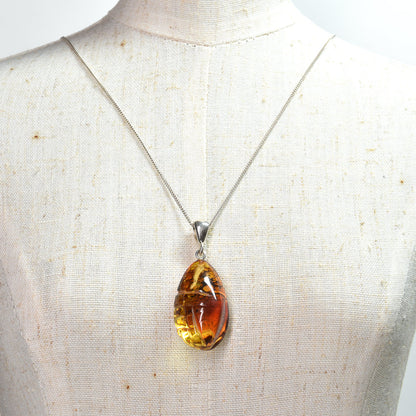 アンバー ペンダントトップ 41x16.8x12.2mm #SH055