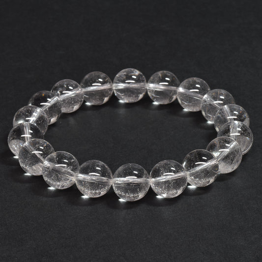 [鑑別付] ウォーターバブルクォーツ(インクルージョンクォーツ) ブレスレット 11-11.5mm #SH090