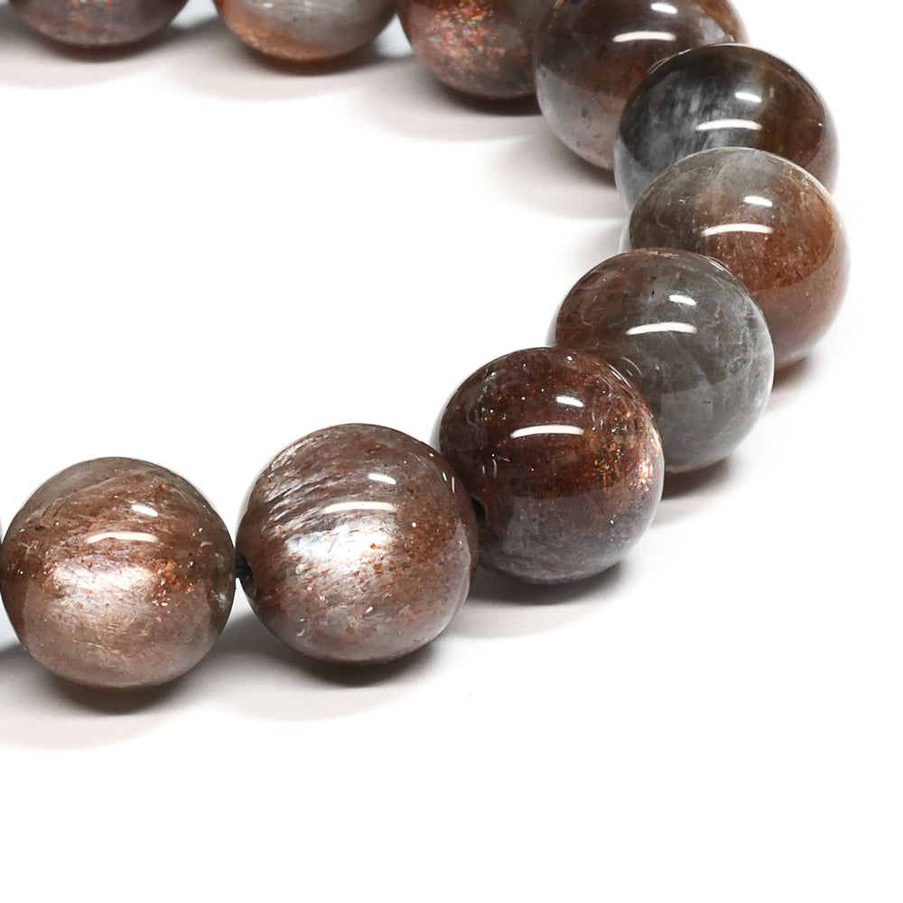 [限定販売] シルバーサンムーンストーン ブレスレット 11-11.5mm #SH114