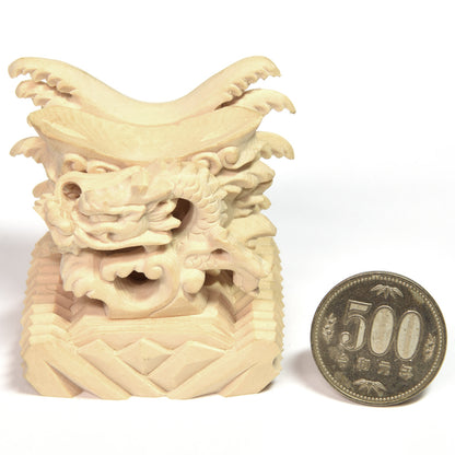 [限定販売] 龍彫刻丸玉台座（30号）#SH124