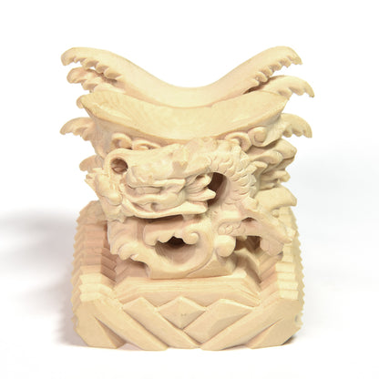 [限定販売] 龍彫刻丸玉台座（30号）#SH124