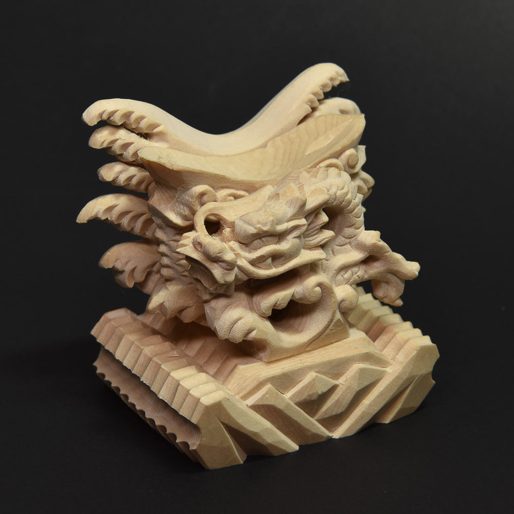 [限定販売] 龍彫刻丸玉台座（30号）#SH124