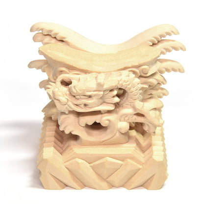 [限定販売] 龍彫刻丸玉台座（45号）#SH125