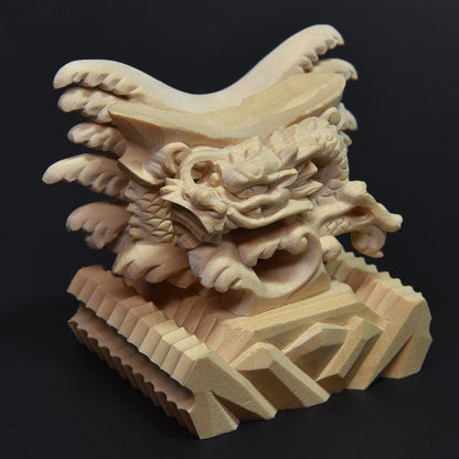 [限定販売] 龍彫刻丸玉台座（45号）#SH125