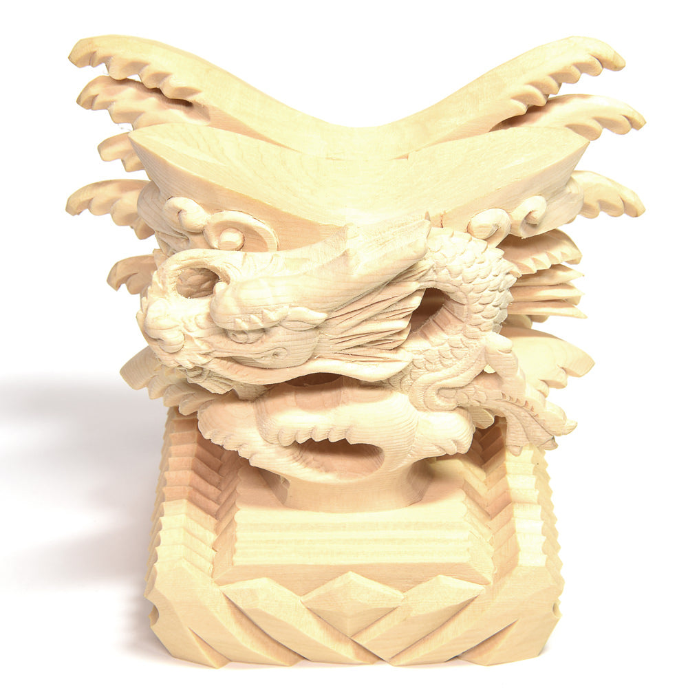 [限定販売] 龍彫刻丸玉台座（60号）#SH126