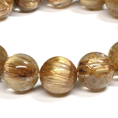 [限定販売] タイチンルチルクォーツ ブレスレット 13.5mm #SH140