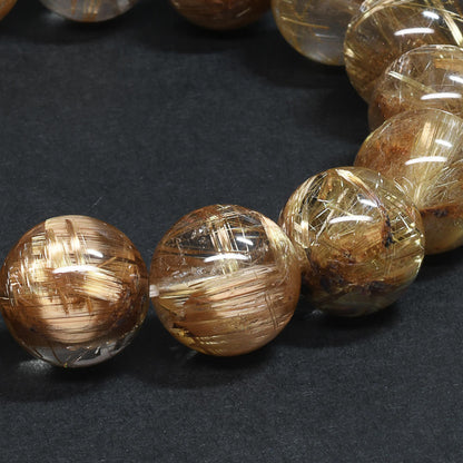 [限定販売] タイチンルチルクォーツ ブレスレット 13.5mm #SH140
