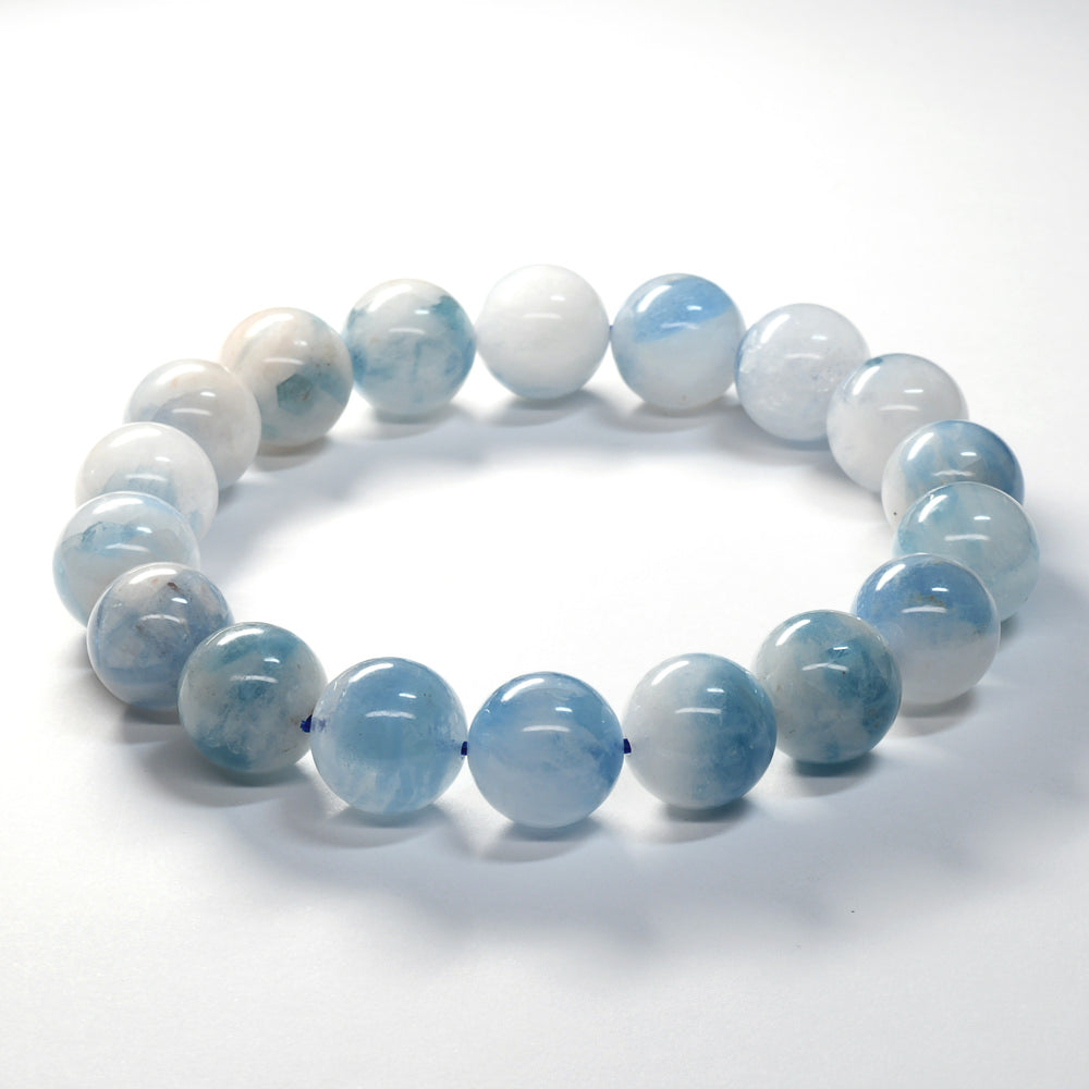 アクアマリンインクォーツ ブレスレット 12mm #SH541