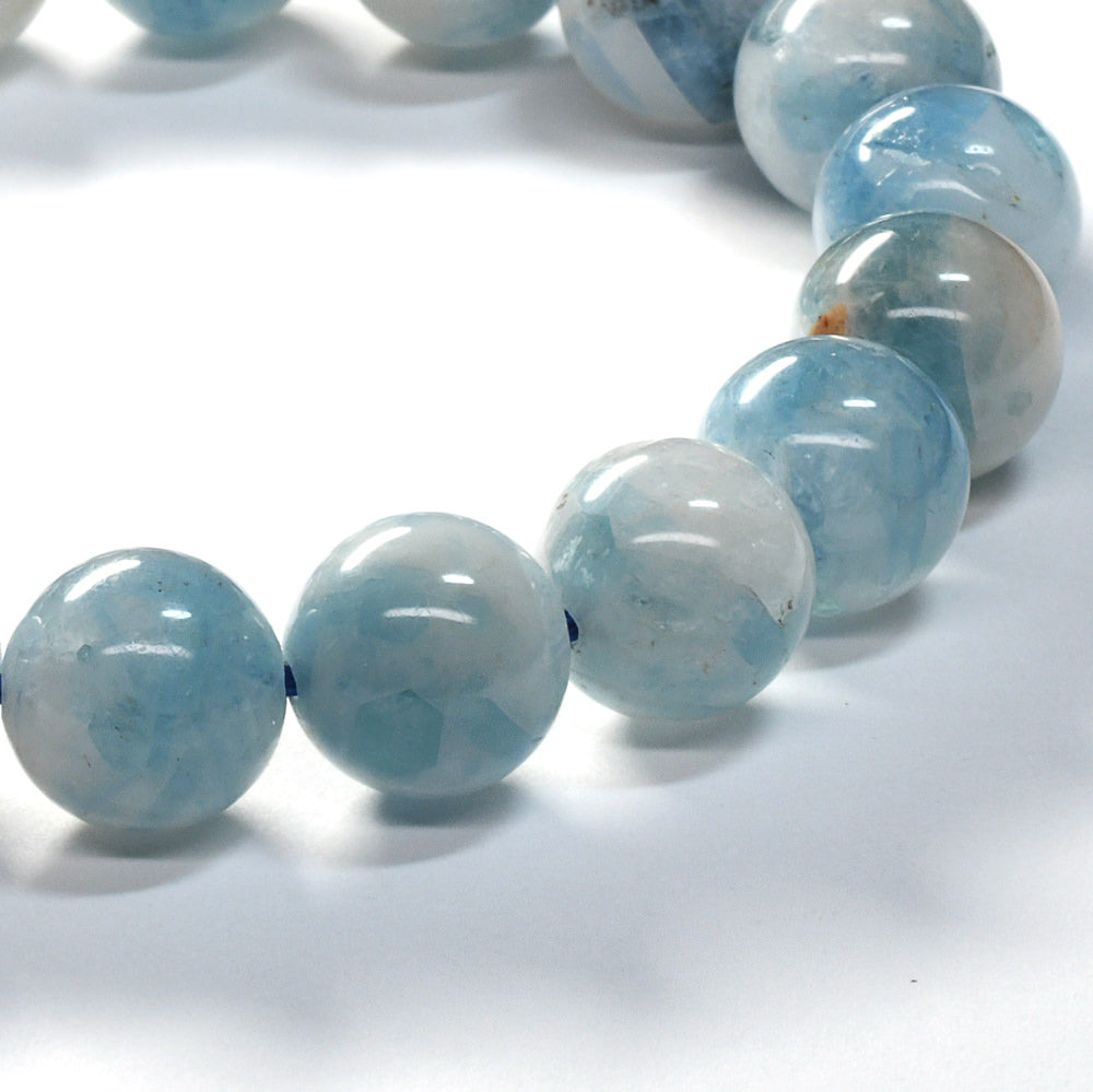 アクアマリンインクォーツ ブレスレット 10.5-11mm #SH542