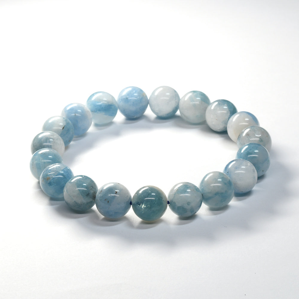 アクアマリンインクォーツ ブレスレット 10-10.5mm #SH543