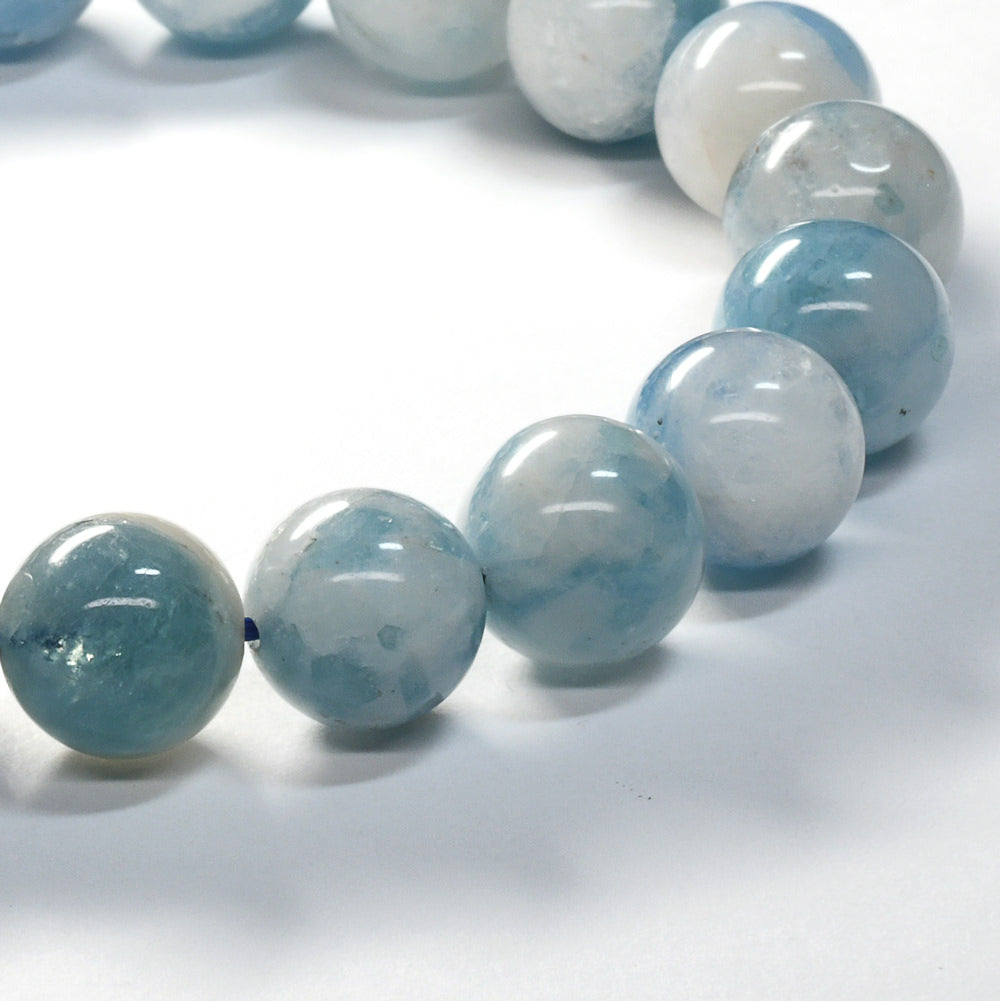 アクアマリンインクォーツ ブレスレット 10-10.5mm #SH543