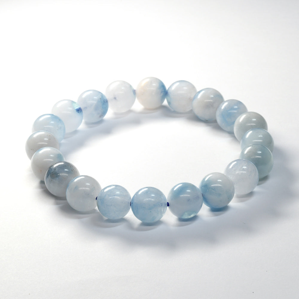 アクアマリンインクォーツ ブレスレット 10mm #SH544
